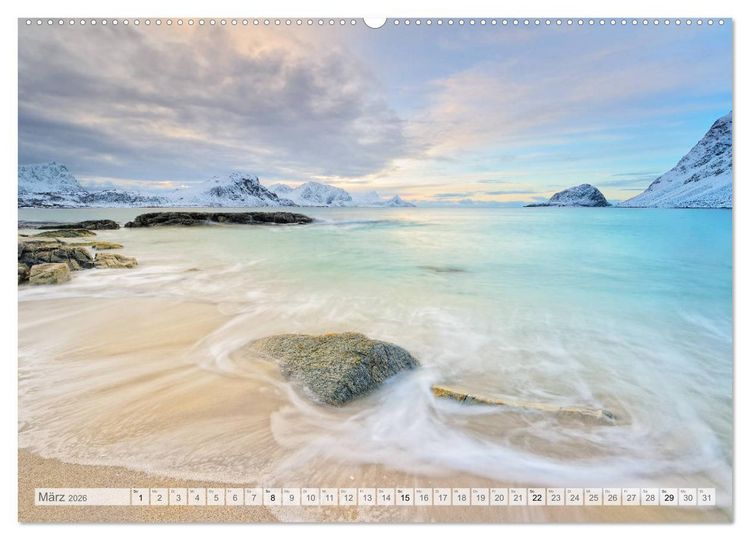 Produktbild: Traumziel Lofoten (hochwertiger Premium Wandkalender 2026 DIN A2 quer), Kunstdruck in Hochglanz