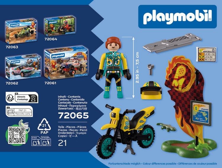 Produktbild: PLAYMOBIL 72065 Offroad Motorrad