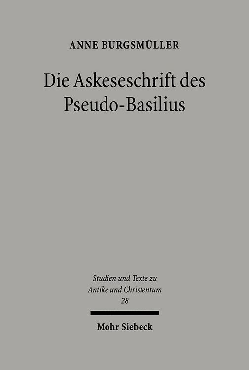 Produktbild: Die Askeseschrift des Pseudo-Basilius