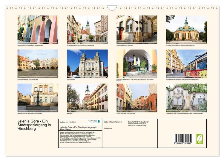 Produktbild: Jelenia G&oacute;ra - Ein Stadtspaziergang in Hirschberg (Wandkalender 2026 DIN A3 quer), CALVENDO Monatskalender
