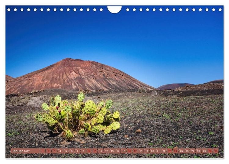 Produktbild: Idyllische Vulkaninsel Lanzarote (Wandkalender 2027 DIN A4 quer), CALVENDO Monatskalender