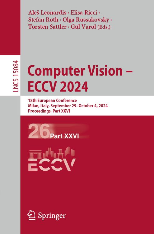 Produktbild: Computer Vision &ndash; ECCV 2024