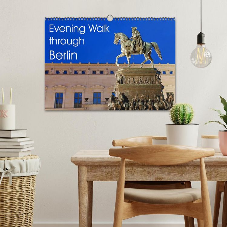 Produktbild: Evening Walk through Berlin (Wall Calendar 2026 DIN A3 landscape), CALVENDO 12 Month Wall Calendar