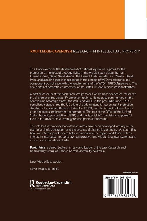 Produktbild: The Development of Intellectual Property Regimes in the Arabian Gulf States