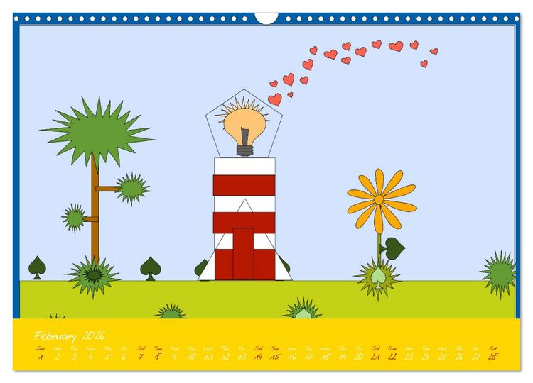 Produktbild: Lighthouse lights my way (Wall Calendar 2026 DIN A3 landscape), CALVENDO 12 Month Wall Calendar