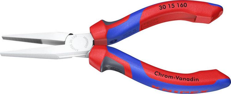 Produktbild: Knipex 30 15 160 Elektronik- u. Feinmechanik Flachzange Gerade Chrom-Vanadium Elektrostahl 160 mm