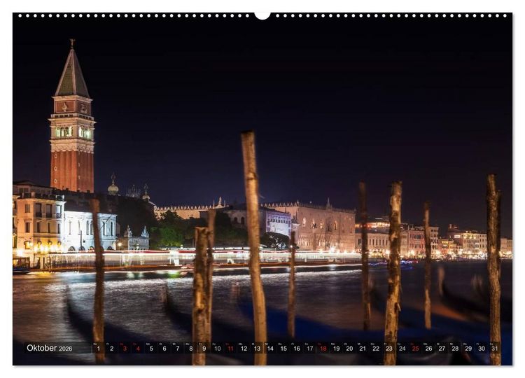 Produktbild: Leuchtendes Venedig (hochwertiger Premium Wandkalender 2026 DIN A2 quer), Kunstdruck in Hochglanz