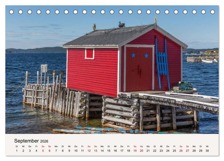 Produktbild: Neufundland Impressionen 2026 (Tischkalender 2026 DIN A5 quer), CALVENDO Monatskalender