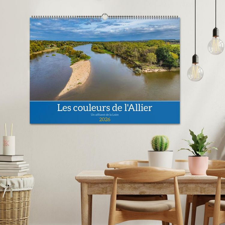 Produktbild: Les couleurs de l'Allier - Un affluent la Loire (Calendrier mural 2026 DIN A2 vertical), CALVENDO calendrier mensuel