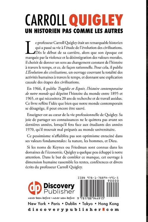 Produktbild: Carroll Quigley, un historien pas comme les autres