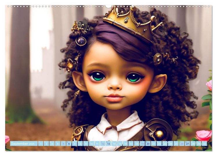 Produktbild: Kleine Steampunk Stars (Wandkalender 2026 DIN A2 quer), CALVENDO Monatskalender