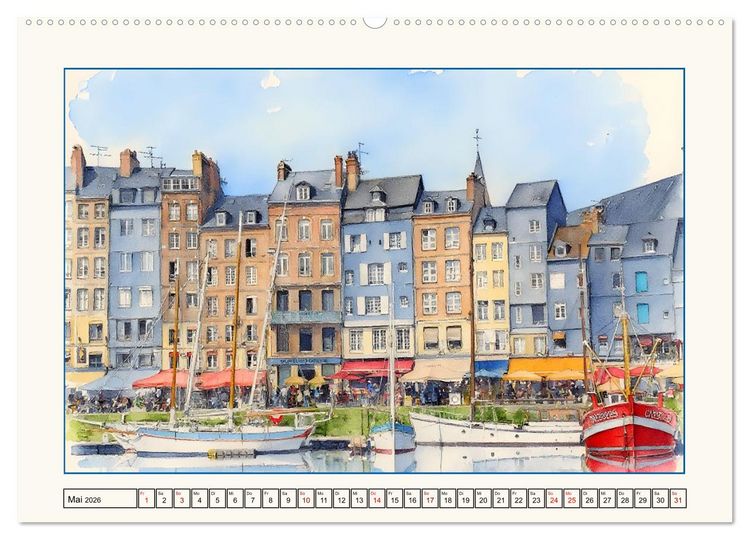 Produktbild: Reise durch die Normandie (hochwertiger Premium Wandkalender 2026 DIN A2 quer), Kunstdruck in Hochglanz