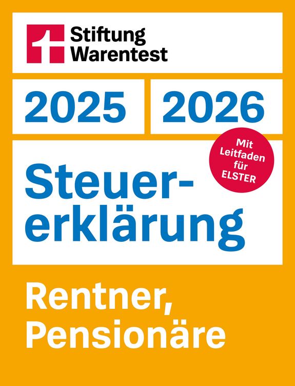 Produktbild: Steuererkl&auml;rung 2025/2026 - Rentner, Pension&auml;re - Steuerratgeber f&uuml;r die Einkommensteuer mit Steuertipps, f&uuml;r Anf&auml;nger geeignet