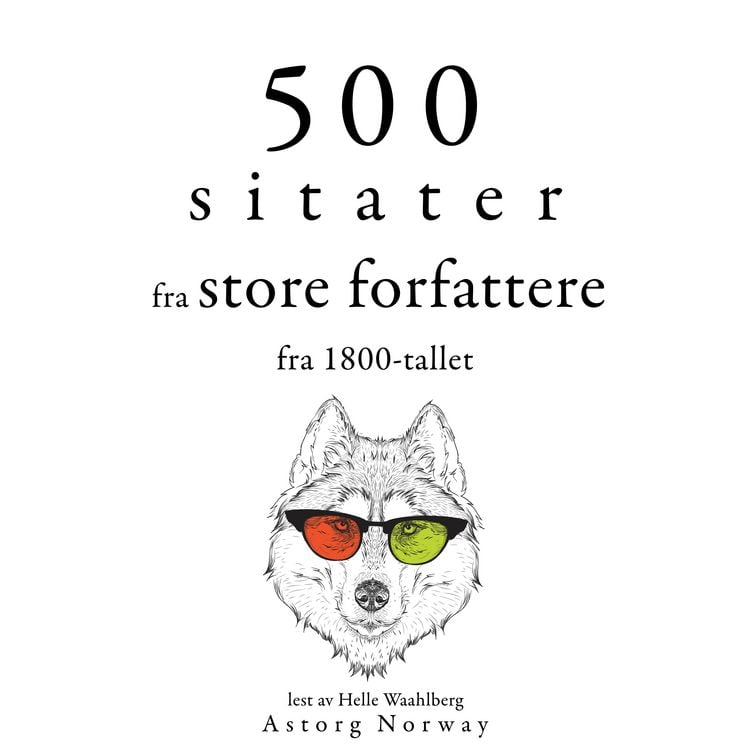 Produktbild: 500 sitater fra store forfattere fra 1800-tallet