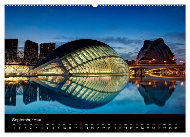 Produktbild: N&auml;chtliche St&auml;dte (hochwertiger Premium Wandkalender 2026 DIN A2 quer), Kunstdruck in Hochglanz