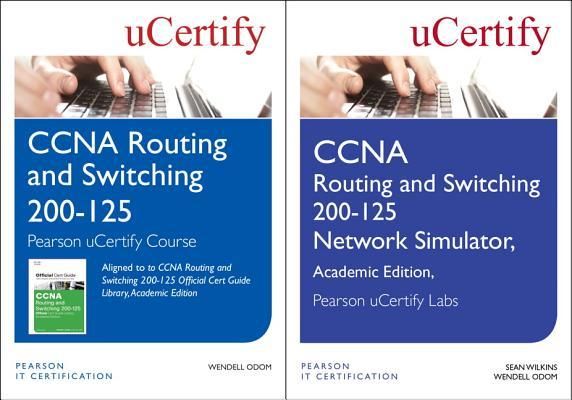Produktbild: CCNA Routing and Switching 200-125 Pearson Ucertify Course and Network Simulator Academic Edition Bundle