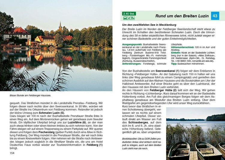 Produktbild: ROTHER Wanderf&uuml;hrer Mecklenburgische Seenplatte. 45 Touren im &raquo;Land der tausend Seen&laquo; &ndash; mit Nationalpark M&uuml;ritz