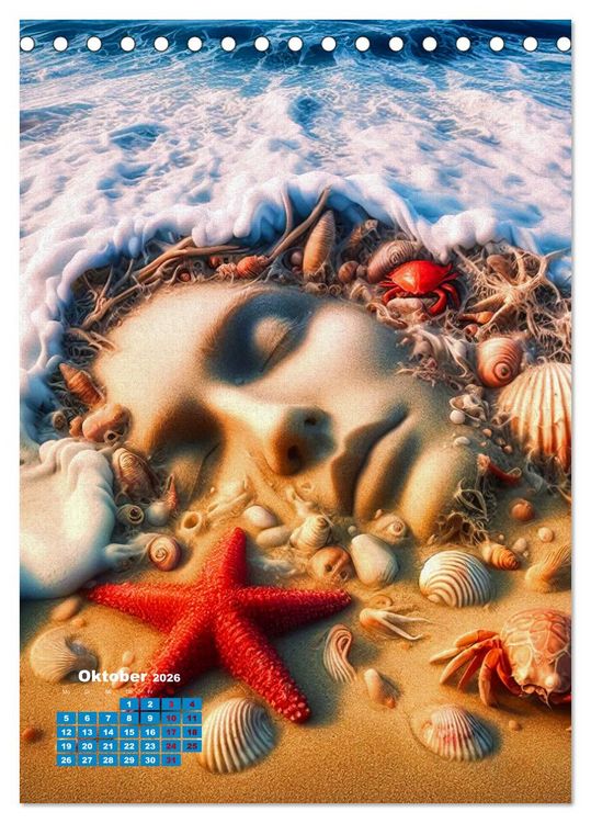Produktbild: Aus Sand und Meerschaum! (Tischkalender 2026 DIN A5 hoch), CALVENDO Monatskalender