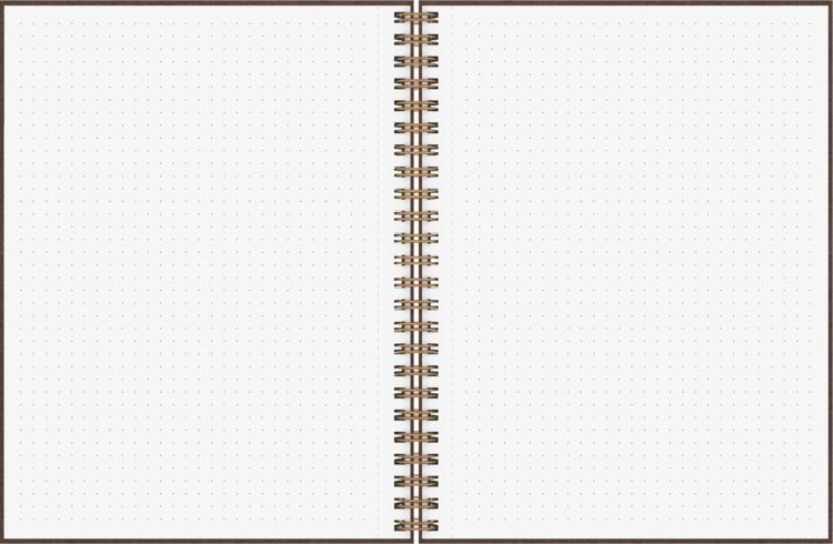 Produktbild: Brunnen Notizbuch Wire-O A5 dotted chocolat