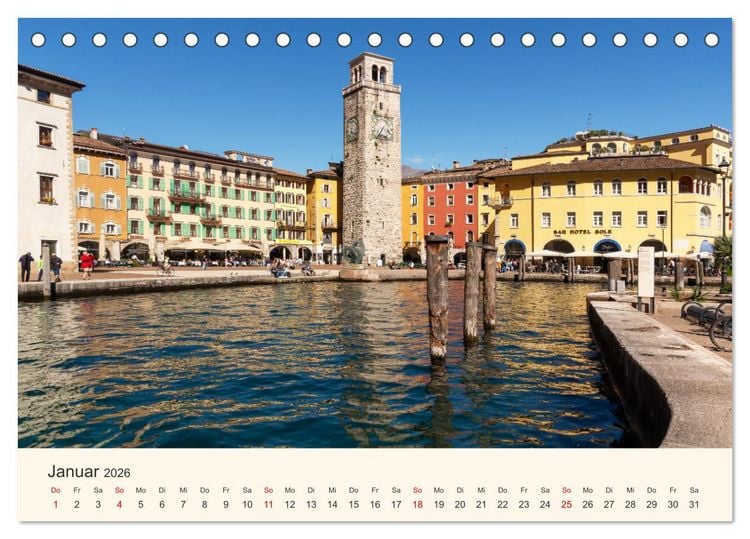 Produktbild: Wanderreise Gardasee (Tischkalender 2026 DIN A5 quer), CALVENDO Monatskalender