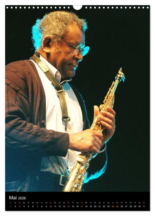 Produktbild: Jazz Saxophonisten 2026 (Wandkalender 2026 DIN A3 hoch), CALVENDO Monatskalender