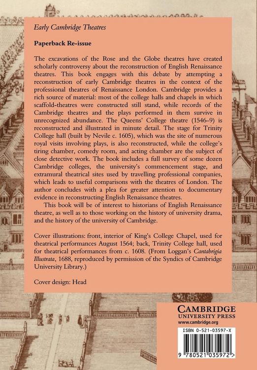 Produktbild: Early Cambridge Theatres