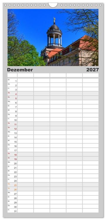Produktbild: Familienplaner 2027 - POTSDAM. Du bist so sch&ouml;n mit 5 Spalten (Wandkalender, 21 x 45 cm) CALVENDO