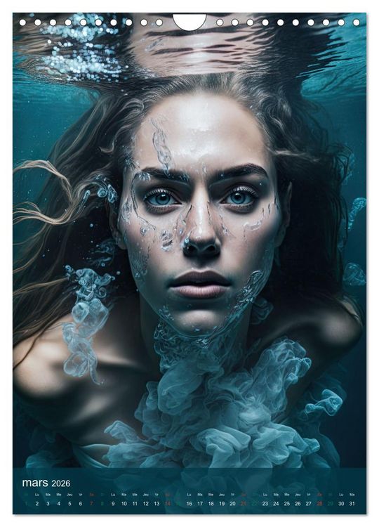 Produktbild: Femmes Aquatiques (Calendrier mural 2026 DIN A4 horizontal), CALVENDO calendrier mensuel