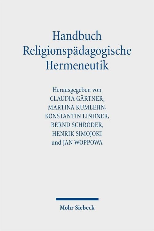 Produktbild: Handbuch Religionsp&auml;dagogische Hermeneutik