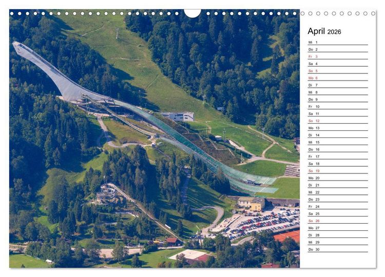 Produktbild: Garmisch-Partenkirchen - Bayerischer Charme im Werdenfelser Land (Wandkalender 2026 DIN A3 quer), CALVENDO Monatskalender