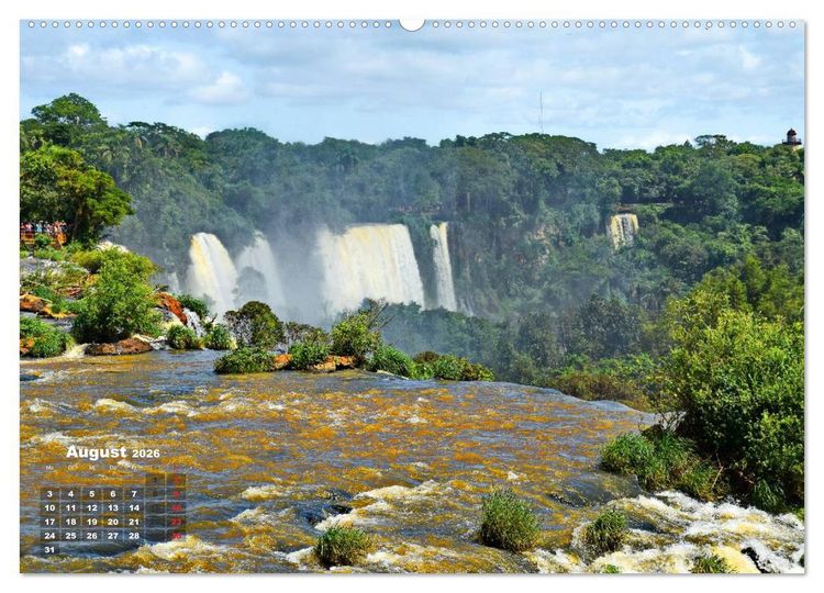 Produktbild: Argentinien. Die Iguaz&uacute;-Wasserf&auml;lle (hochwertiger Premium Wandkalender 2026 DIN A2 quer), Kunstdruck in Hochglanz