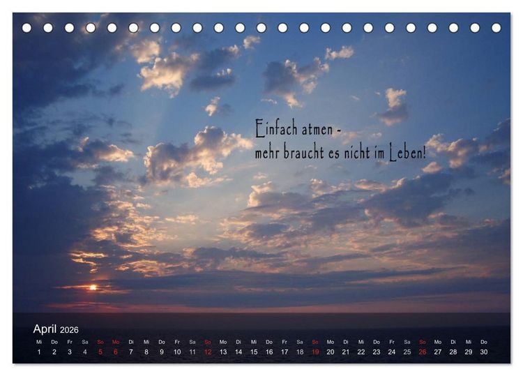 Produktbild: wundersch&ouml;ne Lichtmomente (Tischkalender 2026 DIN A5 quer), CALVENDO Monatskalender