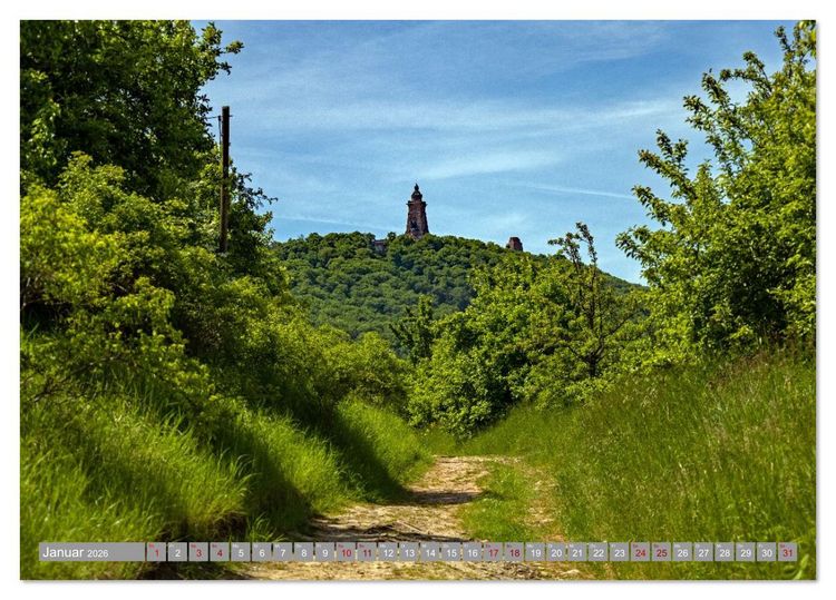Produktbild: Das Kyffh&auml;user Denkmal (Tischkalender 2026 DIN A5 quer), CALVENDO Monatskalender