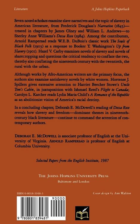 Produktbild: Slavery and the Literary Imagination