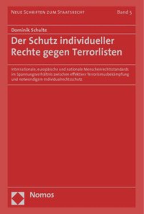 Produktbild: Der Schutz individueller Rechte gegen Terrorlisten