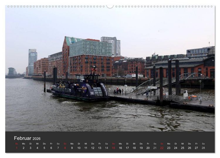 Produktbild: Hafen Hamburg 2026 (hochwertiger Premium Wandkalender 2026 DIN A2 quer), Kunstdruck in Hochglanz