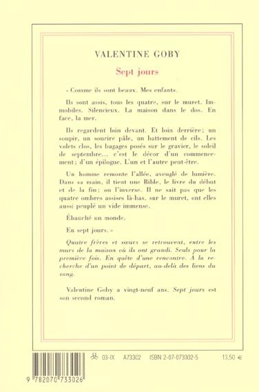 Produktbild: Sept jours