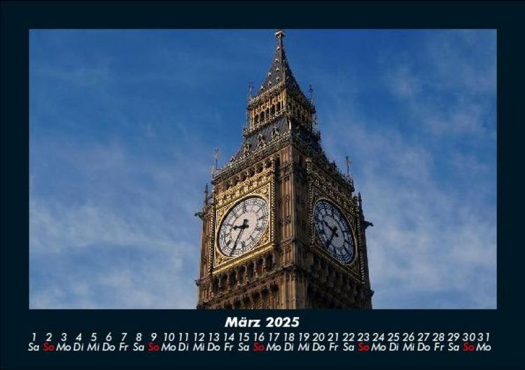 Produktbild: London 2025 Fotokalender DIN A5