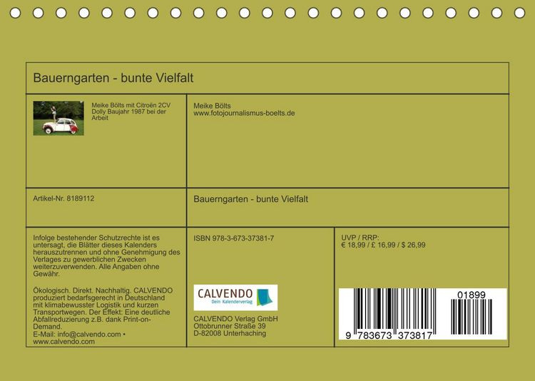 Produktbild: Bauerngarten - bunte Vielfalt (Tischkalender 2022 DIN A5 quer)
