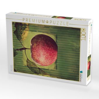 Produktbild: CALVENDO Puzzle Apfel im vintagelook | 1000 Teile Lege-Gr&ouml;&szlig;e 64x48cm Foto-Puzzle f&uuml;r gl&uuml;ckliche Stunden