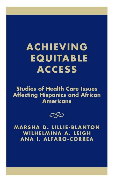 Produktbild: Lillie-Blanton, M: Achieving Equitable Access