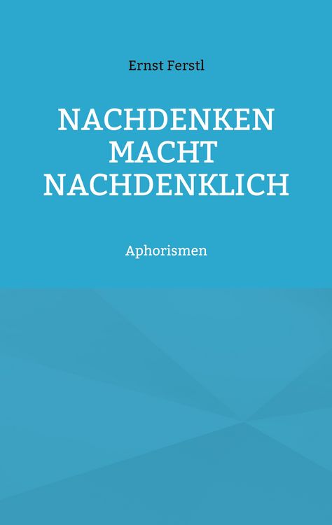 Produktbild: Nachdenken macht nachdenklich
