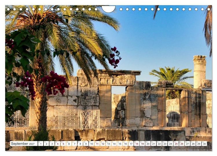 Produktbild: Biblische Orte in Israel mit Bibelstellen (Wandkalender 2027 DIN A4 quer), CALVENDO Monatskalender