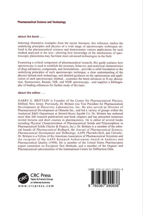 Produktbild: Spectroscopy of Pharmaceutical Solids