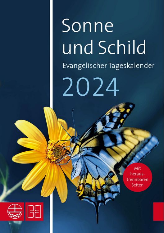 Produktbild: Sonne und Schild 2024. Evangelischer Tageskalender 2024