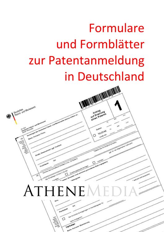 Produktbild: Formulare und Formbl&auml;tter zur Patentanmeldung in Deutschland