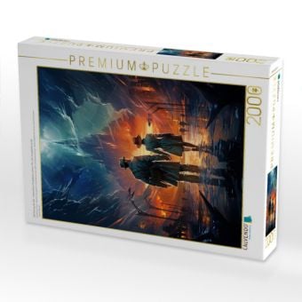 Produktbild: CALVENDO Puzzle Die Festung der Zeit - historisches Filmplakat zu einem Film, der nie gedreht wurde | 2000 Teile Lege-Gr&ouml;&szlig;e 90x67cm Foto-Puzzle f&uuml;r gl