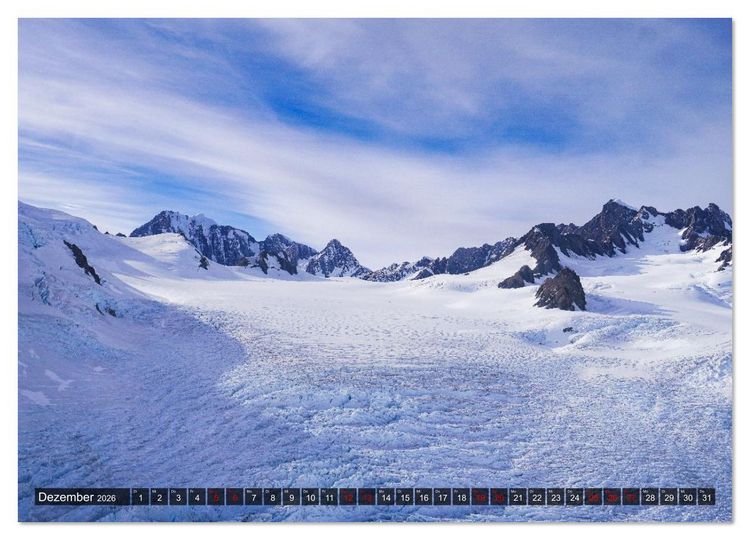 Produktbild: Neuseeland - vom Cape Reinga bis zum Franz-Josef-Gletscher (hochwertiger Premium Wandkalender 2026 DIN A2 quer), Kunstdruck in Hochglanz