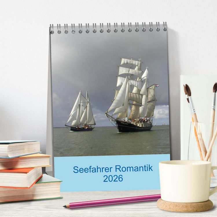 Produktbild: Seefahrer Romantik 2026 (Tischkalender 2026 DIN A5 hoch), CALVENDO Monatskalender
