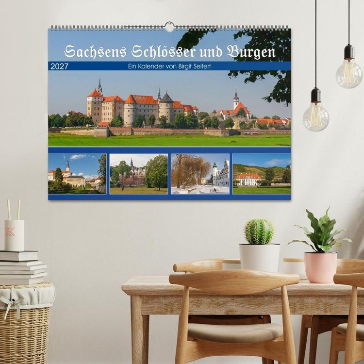 Produktbild: Sachsens Schl&ouml;sser und Burgen (Wandkalender 2027 DIN A2 quer), CALVENDO Monatskalender